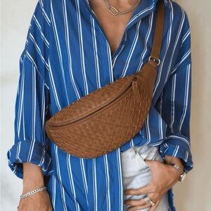 MANDRN Woven Atlas Crossbody Bag